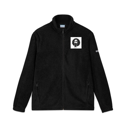 Embroidered Columbia Fleece Jacket — Classic Woolly Portrait Patch