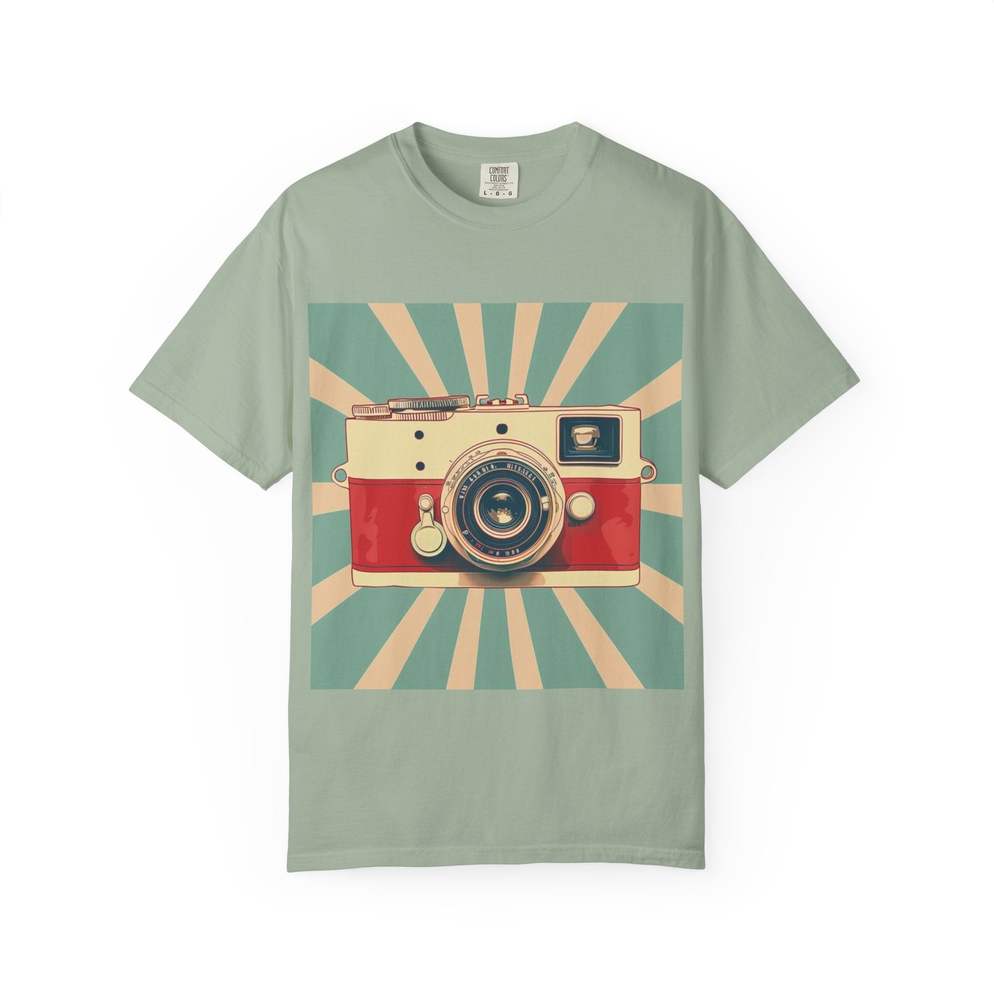 Vintage Camera T-Shirt Retro Photography Graphic Tee Front View
